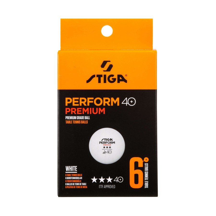 Pelotas de competencia STIGA 3 estrellas, pack de 6 unidades